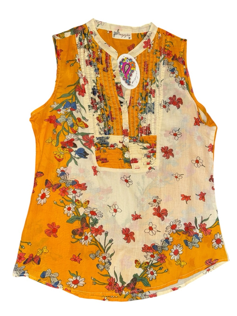 Magazine 100% Cotton Sleeveless Top - NWT